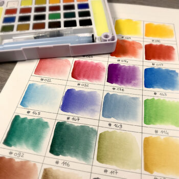 Sakura Watercolors - Watercoloring 3d Embossed Background