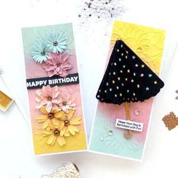 Fall Birthday Cards with The Birds & Bees Garden Collection with Angela Tombari