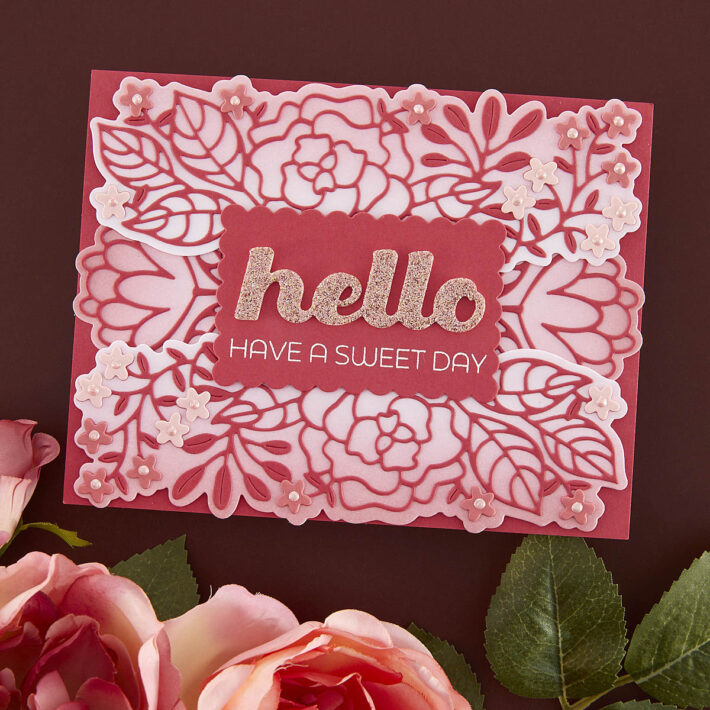 November 2023 Small Die of the Month Preview & Tutorials – Build a Card Hello