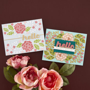 November 2023 Small Die of the Month Preview & Tutorials – Build a Card Hello