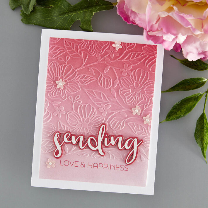 November 2023 Embossing Folder of the Month Preview & Tutorials – Meandering Floral
