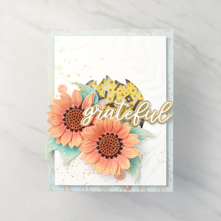 3 Autumn Themed Flower Cards for All Occasions + Bonus Scrapbook Layout