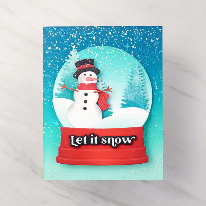 4 Magical Snow Globe Die Cut Scenes for the Holidays