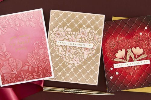 December 2023 3D Embossing Folder of the Month Preview & Tutorials – Two Hearts As One