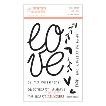 December 2023 Clear Stamp + Die of the Month Preview & Tutorials – Big Love
