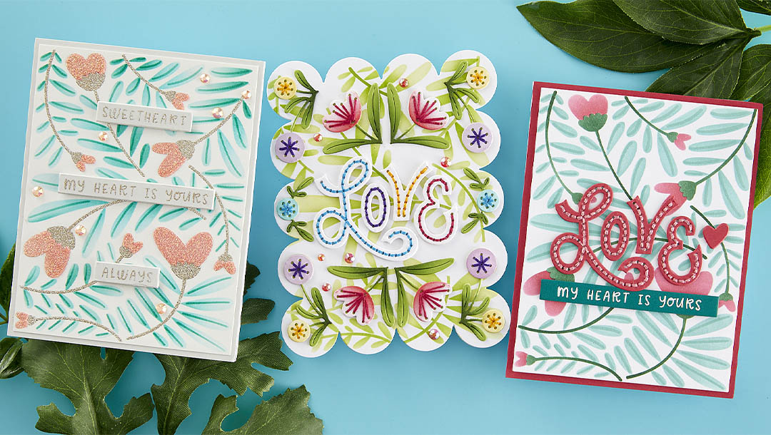 December 2023 Stencil of the Month Preview & Tutorials – My Love Grows