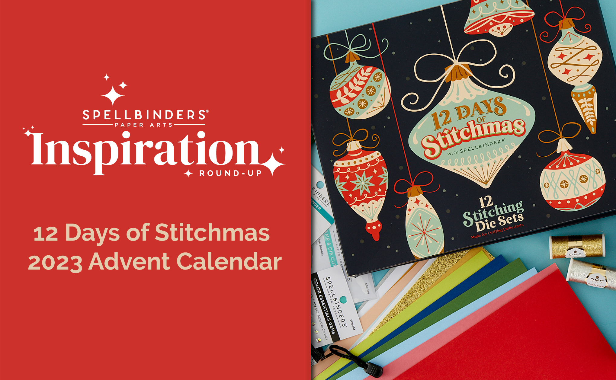12 Days of Stitchmas Advent Calendar  Day 1 with Mindy Eggen -  Spellbinders Blog