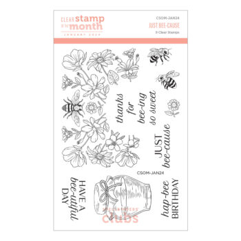 January 2024 Clear Stamp + Die of the Month Preview & Tutorials – Just Bee-Cause