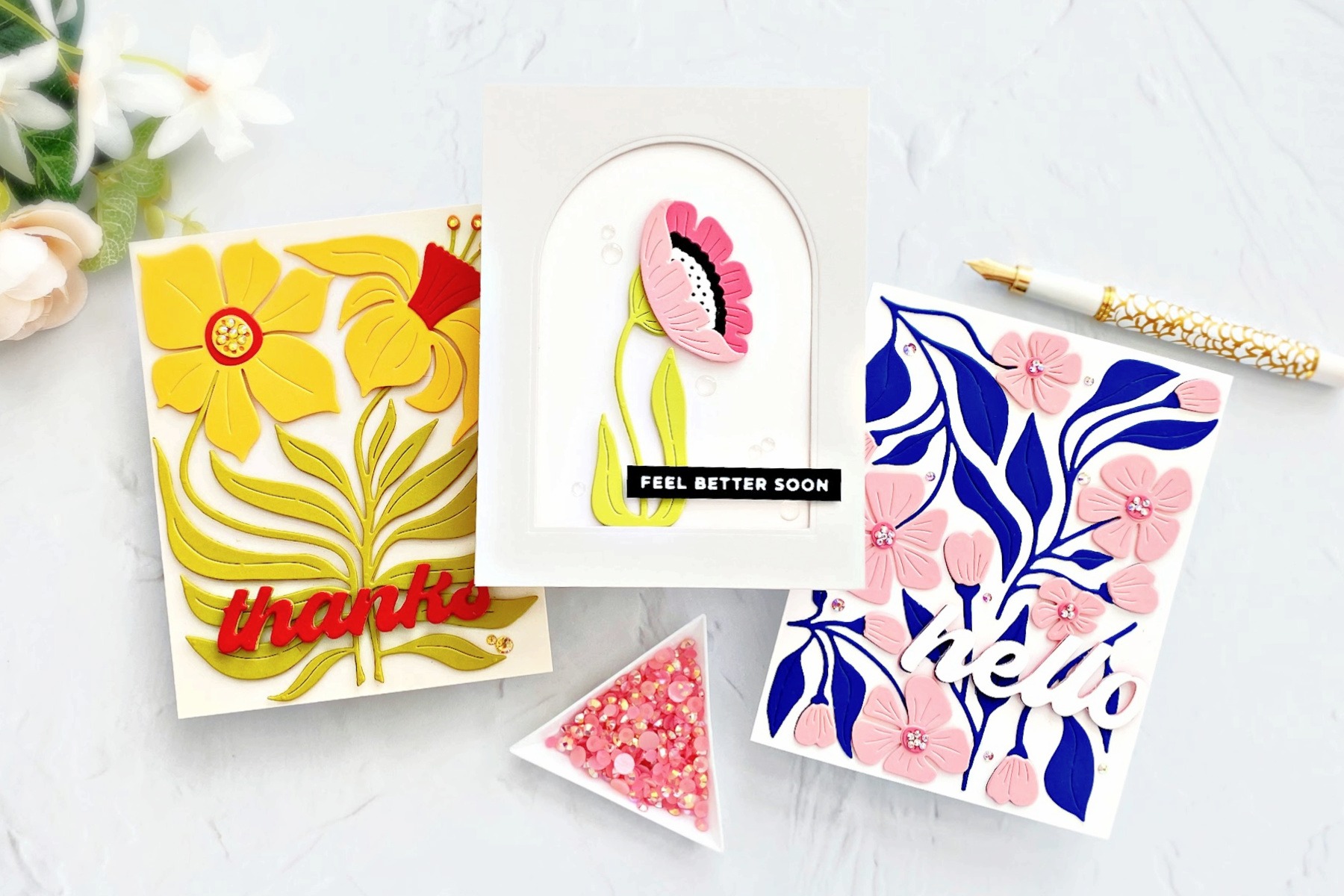 The Flower Market Stencil Collection - Layered Stencils Card Ideas -  Spellbinders Blog