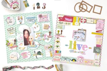 Noteworthy Scrapbooking Page Ideas: Framed Layout and Hyper Detailed Layout