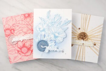 3 Expert Monochrome Techniques featuring Letter Pressed Cards