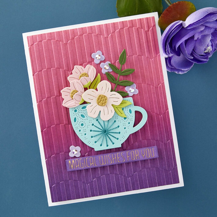 March 2024 Embossing Folder of the Month Preview & Tutorials – Checkered Scallops