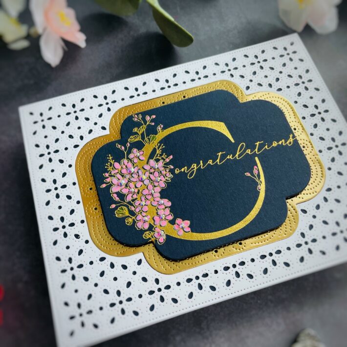 Every Occasion Floral Alphabet Collection Spellbinders, Floral C