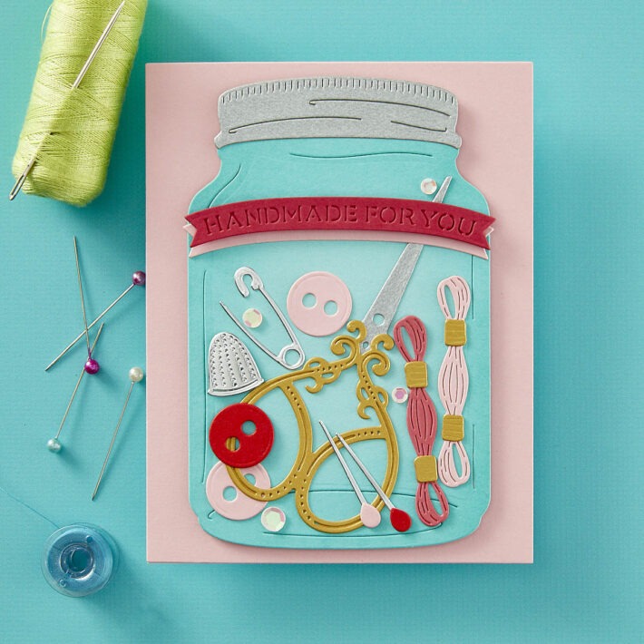 April 2024 Large Die of the Month Preview & Tutorials – Pins & Needles Jar