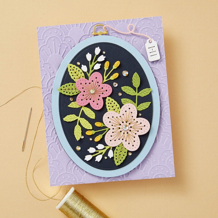 April 2024 Stitching Die of the Month Preview & Tutorials – Stitched Wall Hanging