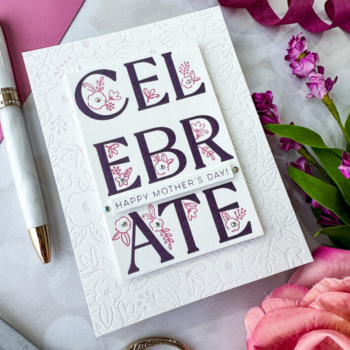 New Let’s Celebrate Collection: Mother’s Day with Mauve and Gold, BPR-003