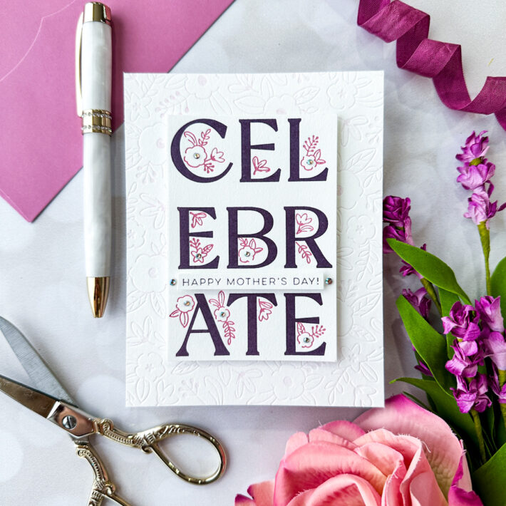 New Let’s Celebrate Collection: Mother’s Day with Mauve and Gold, BPR-003