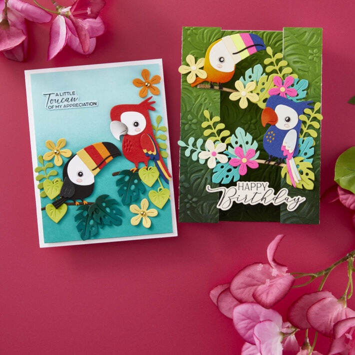 May 2024 Small Die of the Month Preview & Tutorials – Tropical Friends