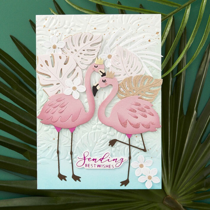 May 2024 Large Die of the Month Preview & Tutorials – Grand Tropical Flamingos