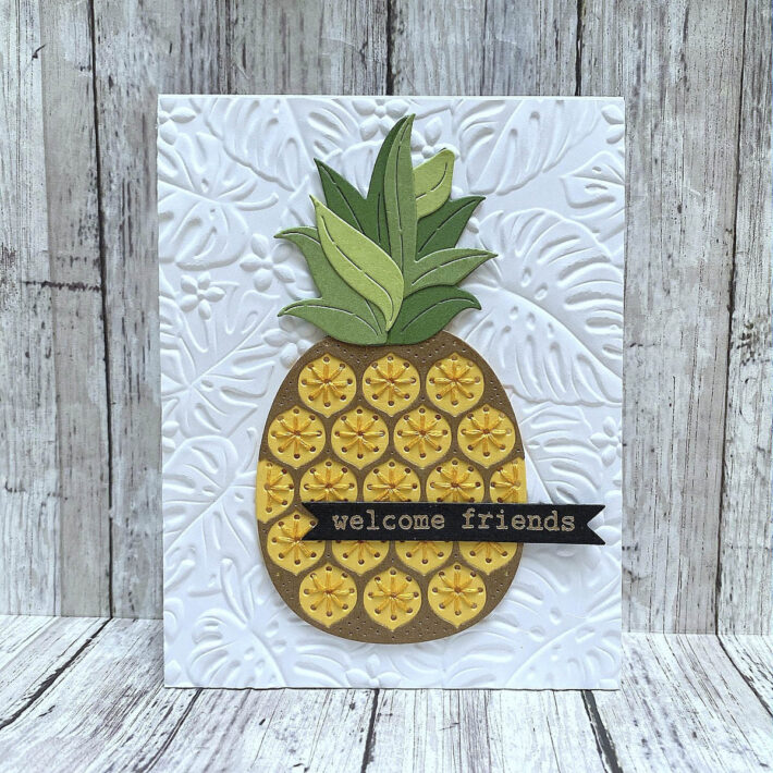 May 2024 Stitching Die of the Month Preview & Tutorials – Stitched Pineapple