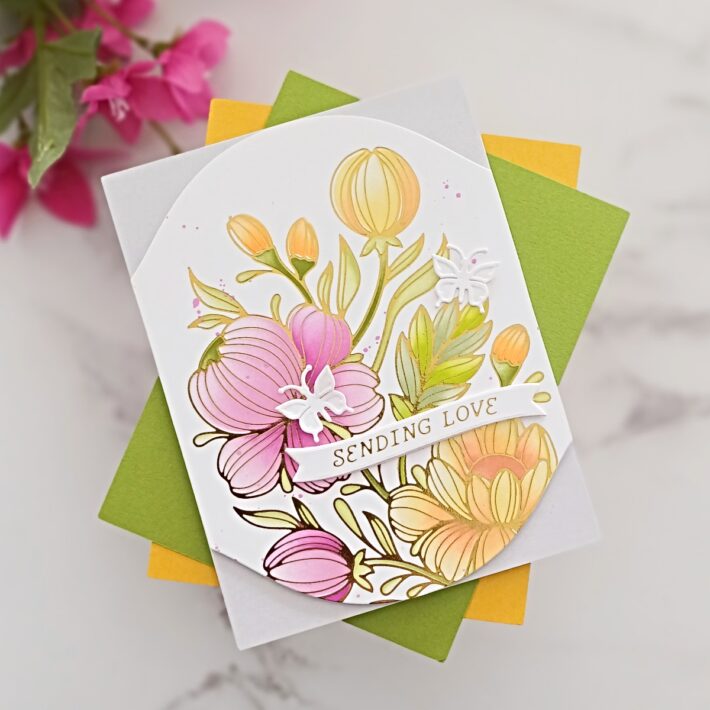Sunny Floral Inspiration - Adding Colour and Using Shapes Three Ways, BD-0841