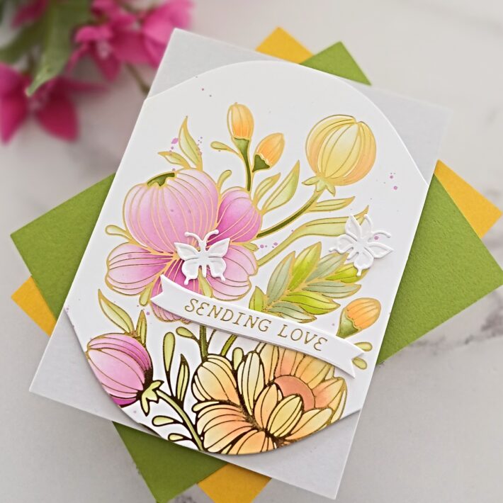Sunny Floral Inspiration - Adding Colour and Using Shapes Three Ways, BD-0841